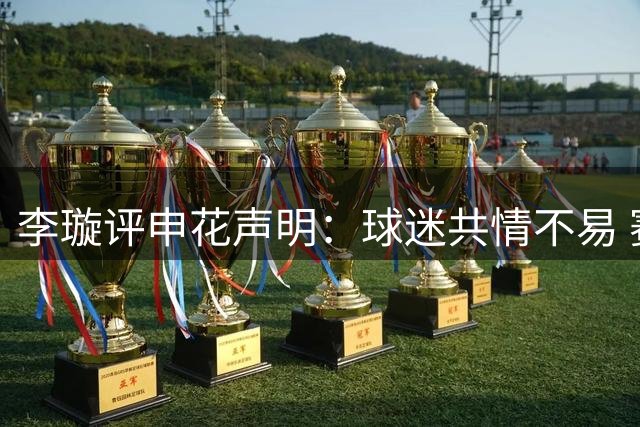 李璇评申花声明：球迷共情不易 赛事管理待完善
